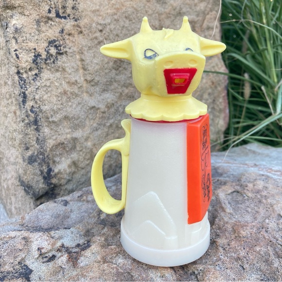 Vintage Cow Sippy Creamer Cup - Picture 1 of 8